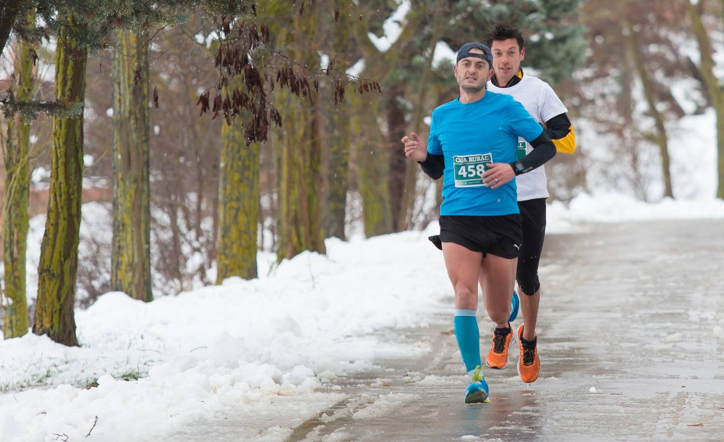 A los deportistas no les paro la nevada del fin de semana