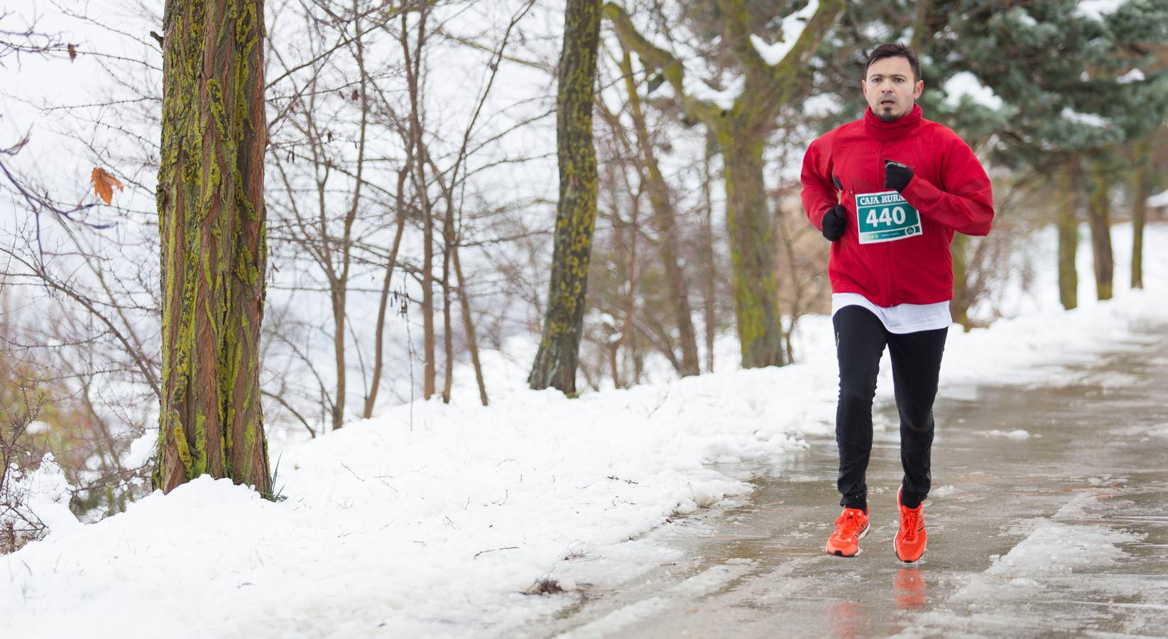 A los deportistas no les paro la nevada del fin de semana