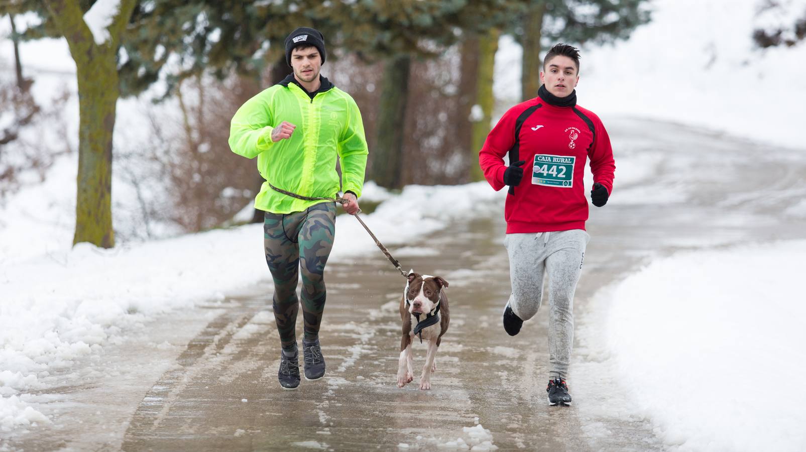 A los deportistas no les paro la nevada del fin de semana