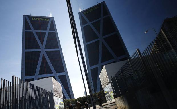 Vista de la sede central de Bankia. 