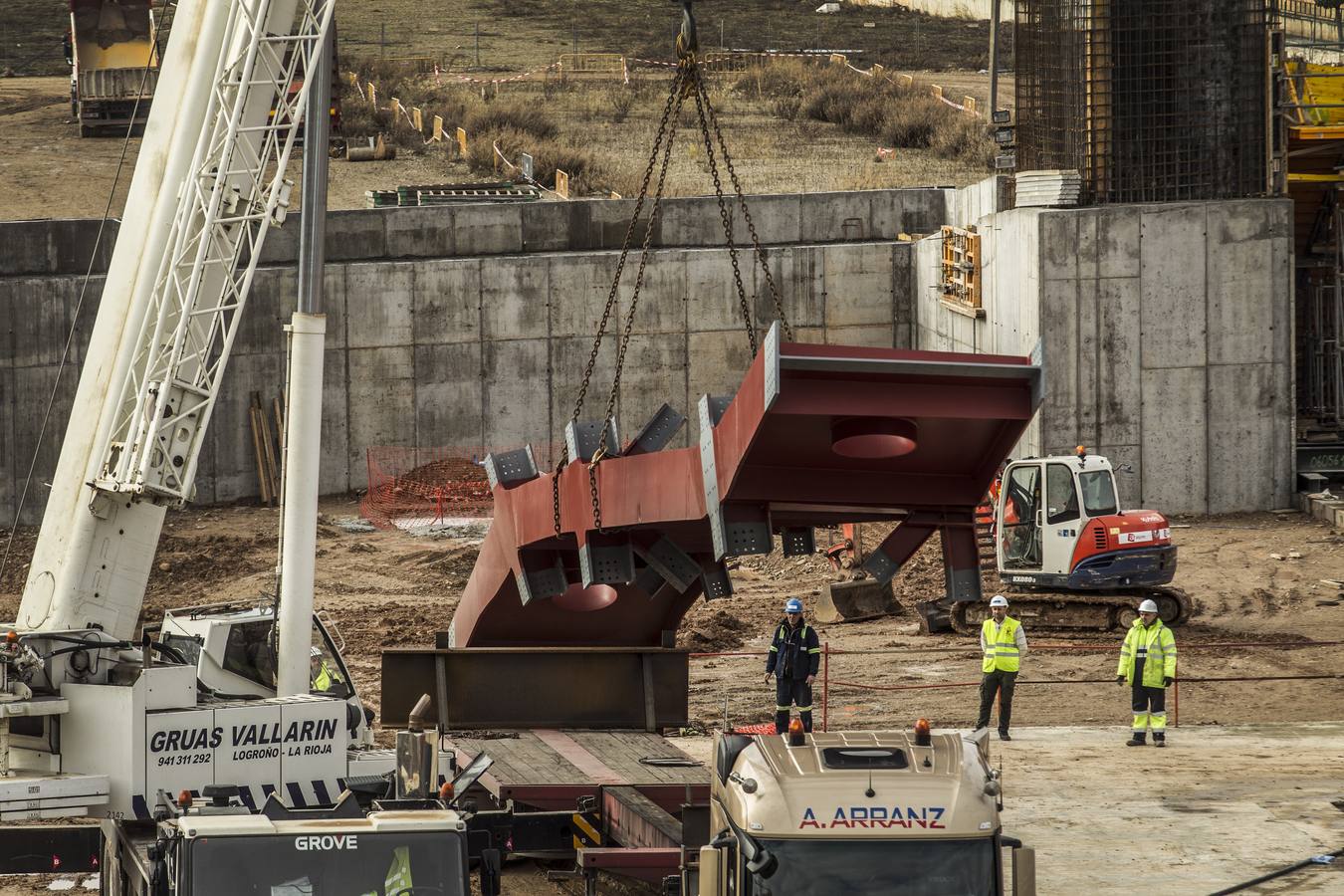 Lla nueva estación de autobuses va tomando forma. 