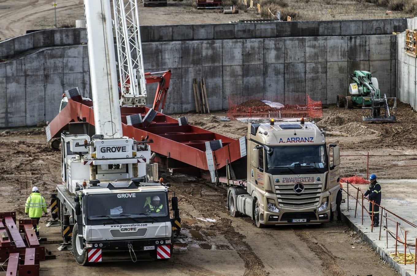 Lla nueva estación de autobuses va tomando forma. 