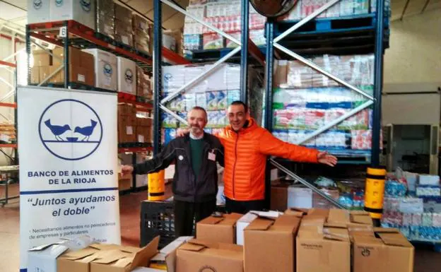 El bar 'El Dorado' entrega 378 kilos de alimentos al Banco de Alimentos de La Rioja