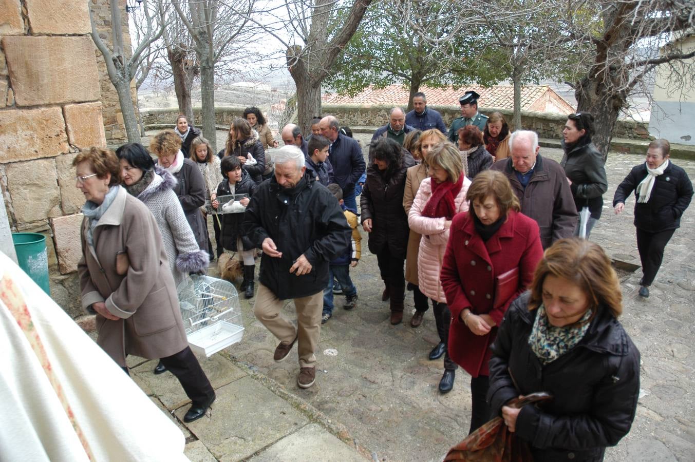 El municipio salió en procesión y bendijo a los animales
