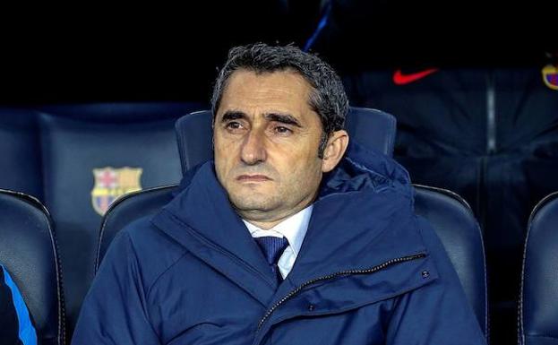 Ernesto Valverde, en el choque ante el Alavés.