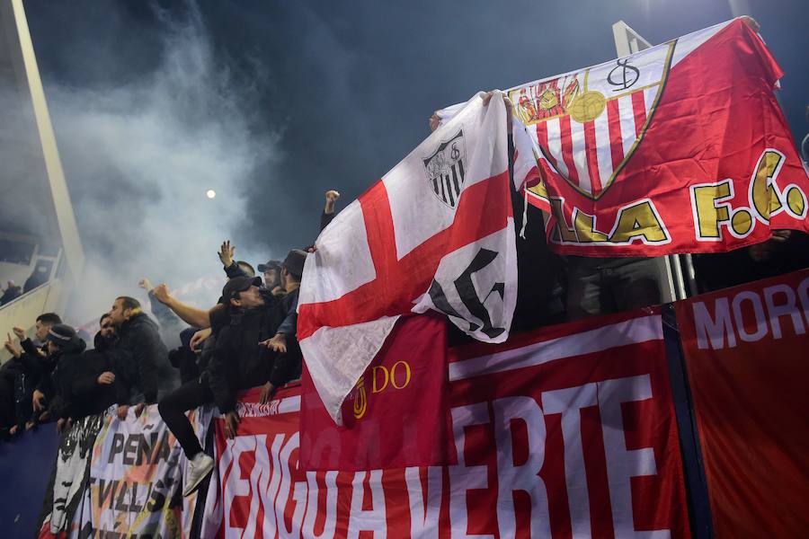 Leganés y Sevilla empataron a uno en la ida de las semifinales de la Copa del Rey que se disputó en el Estadio Municipal de Butarque. Muriel adelantó al cuadro hispalense, pero Siovas, en un lance ante Sergio Rico, anotó la igualada.