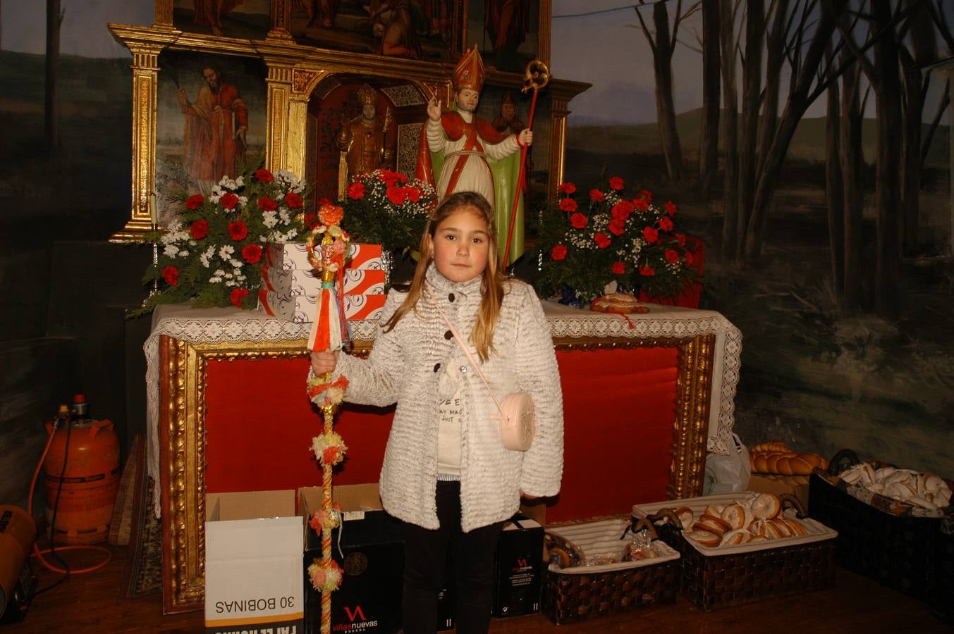 Cornago celebra San Blas con actos religiosos y subasta de roscos