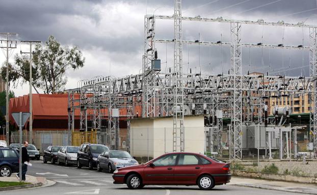 Subestación eléctrica de Cascajos que todavía sigue sin cambiar de ubicación. 