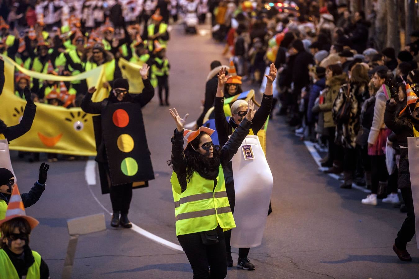 Multitudinario fue el desfile de Carnaval de Logroño, que cada vez está cogiendo más peso dentro de las festividades de la capital riojana.