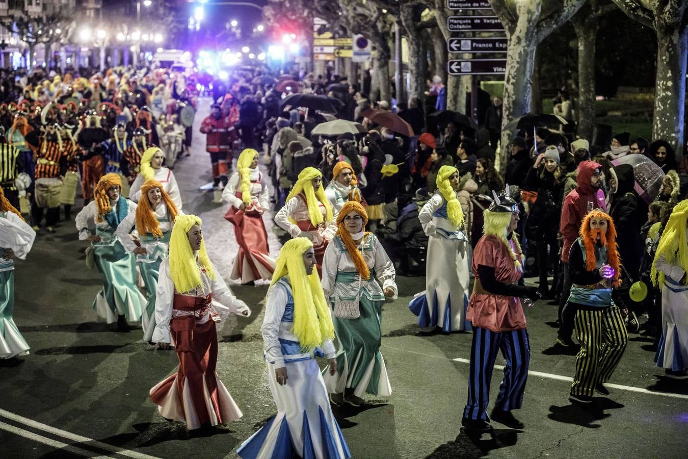 Multitudinario fue el desfile de Carnaval de Logroño, que cada vez está cogiendo más peso dentro de las festividades de la capital riojana.