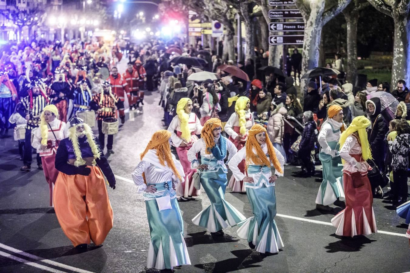 Multitudinario fue el desfile de Carnaval de Logroño, que cada vez está cogiendo más peso dentro de las festividades de la capital riojana.