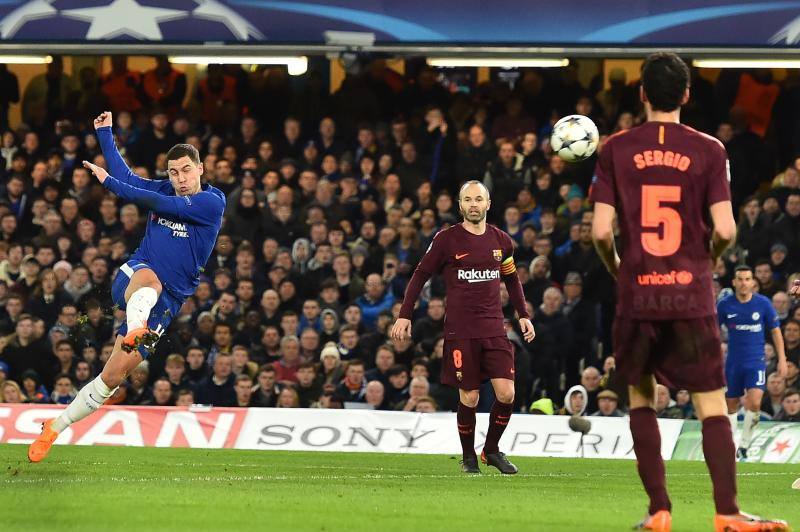 El Chelsea y el Barcelona se enfrentaron en Stamford Bridge en la ida de octavos de final de la Liga de Campeones.