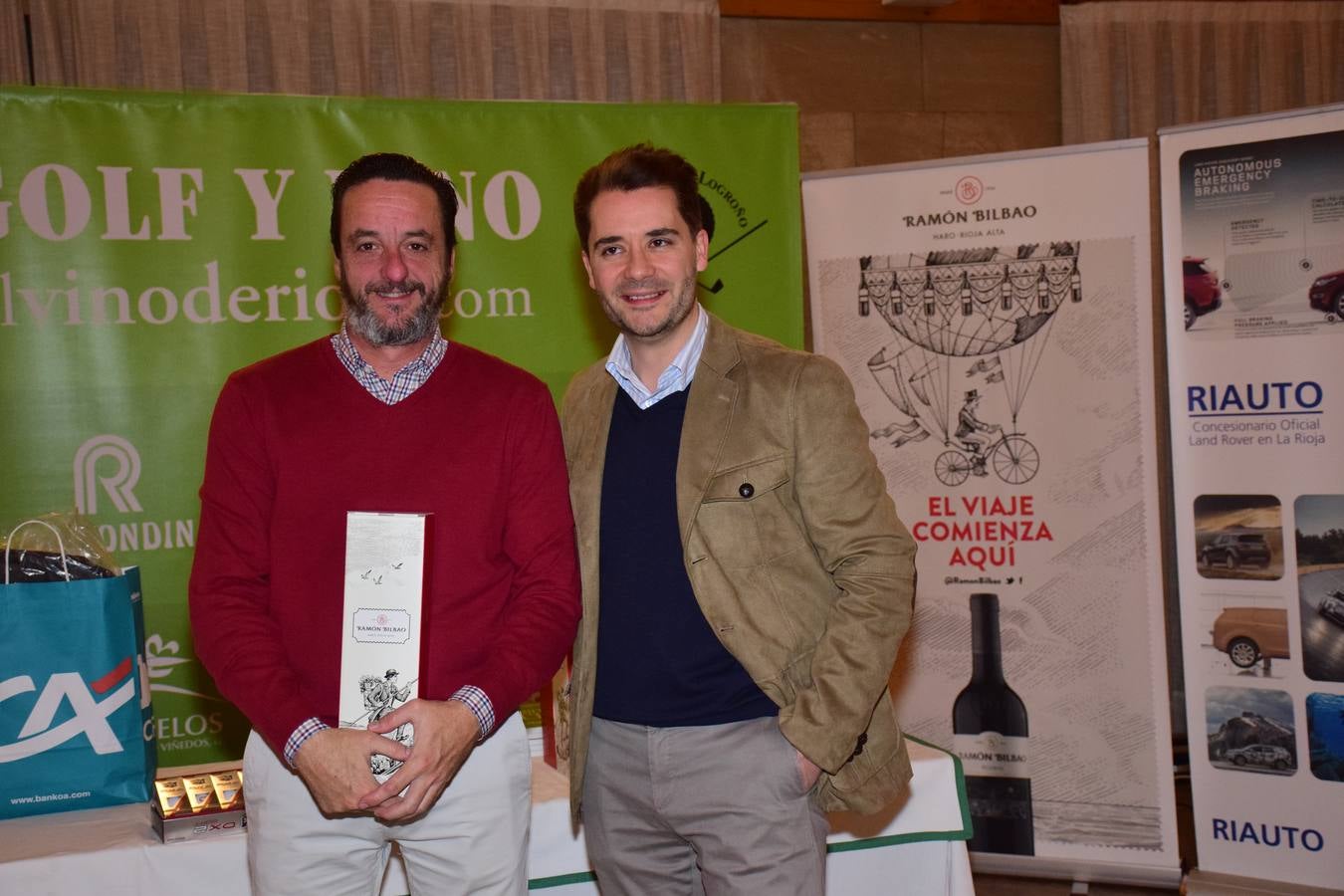 Entrega de premios del torneo Bodegas Ramón Bilbao, primero de la la VIII Liga de Golf y vino de lomejordelvinoderioja.com