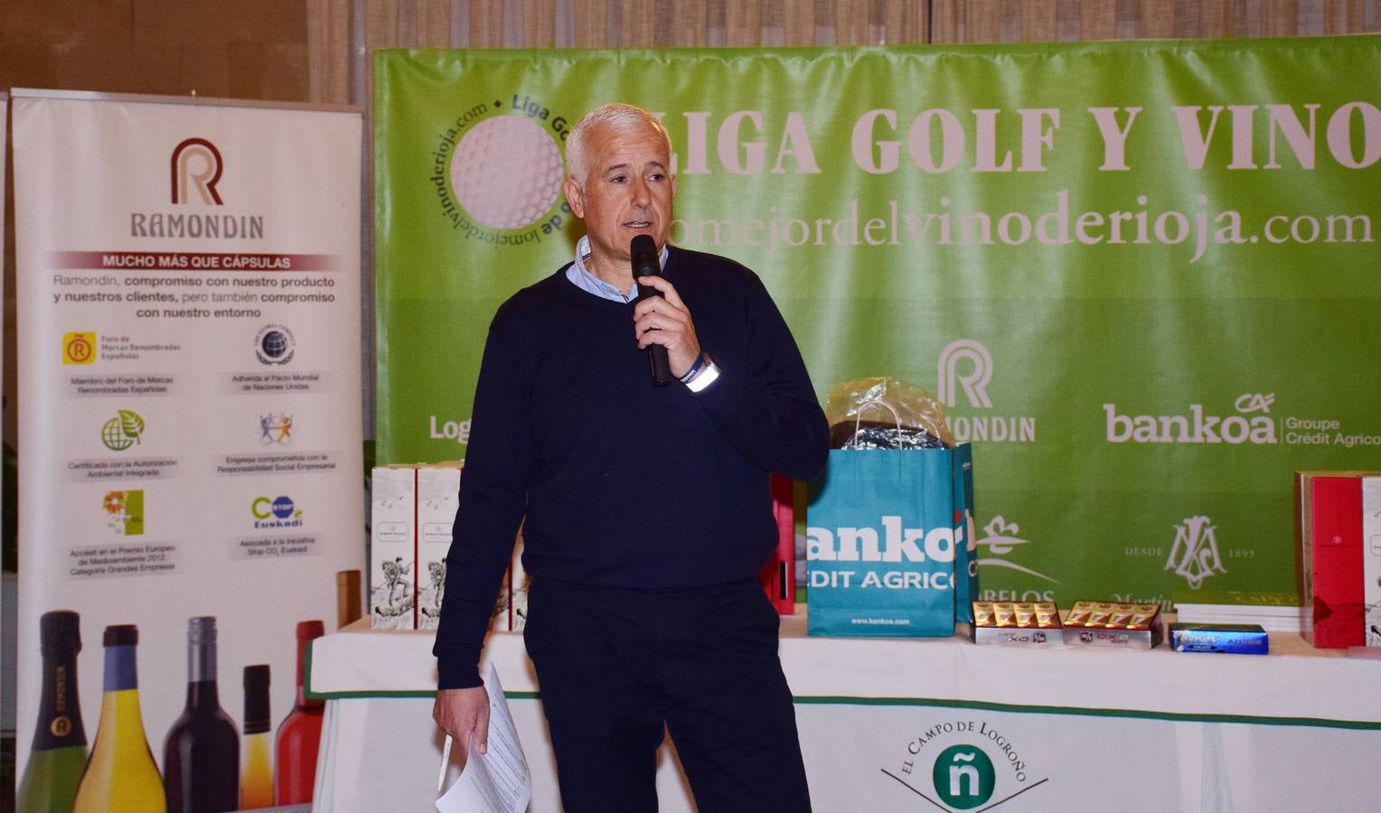 Entrega de premios del torneo Bodegas Ramón Bilbao, primero de la la VIII Liga de Golf y vino de lomejordelvinoderioja.com