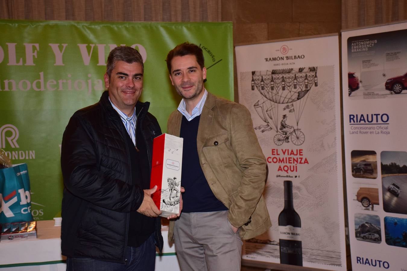 Entrega de premios del torneo Bodegas Ramón Bilbao, primero de la la VIII Liga de Golf y vino de lomejordelvinoderioja.com