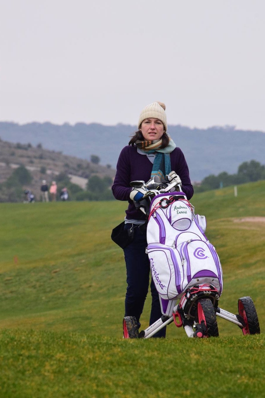 Los participantes en el primer torneo de la Liga de Golf y Vino disfrutaron de una estupenda jornada.