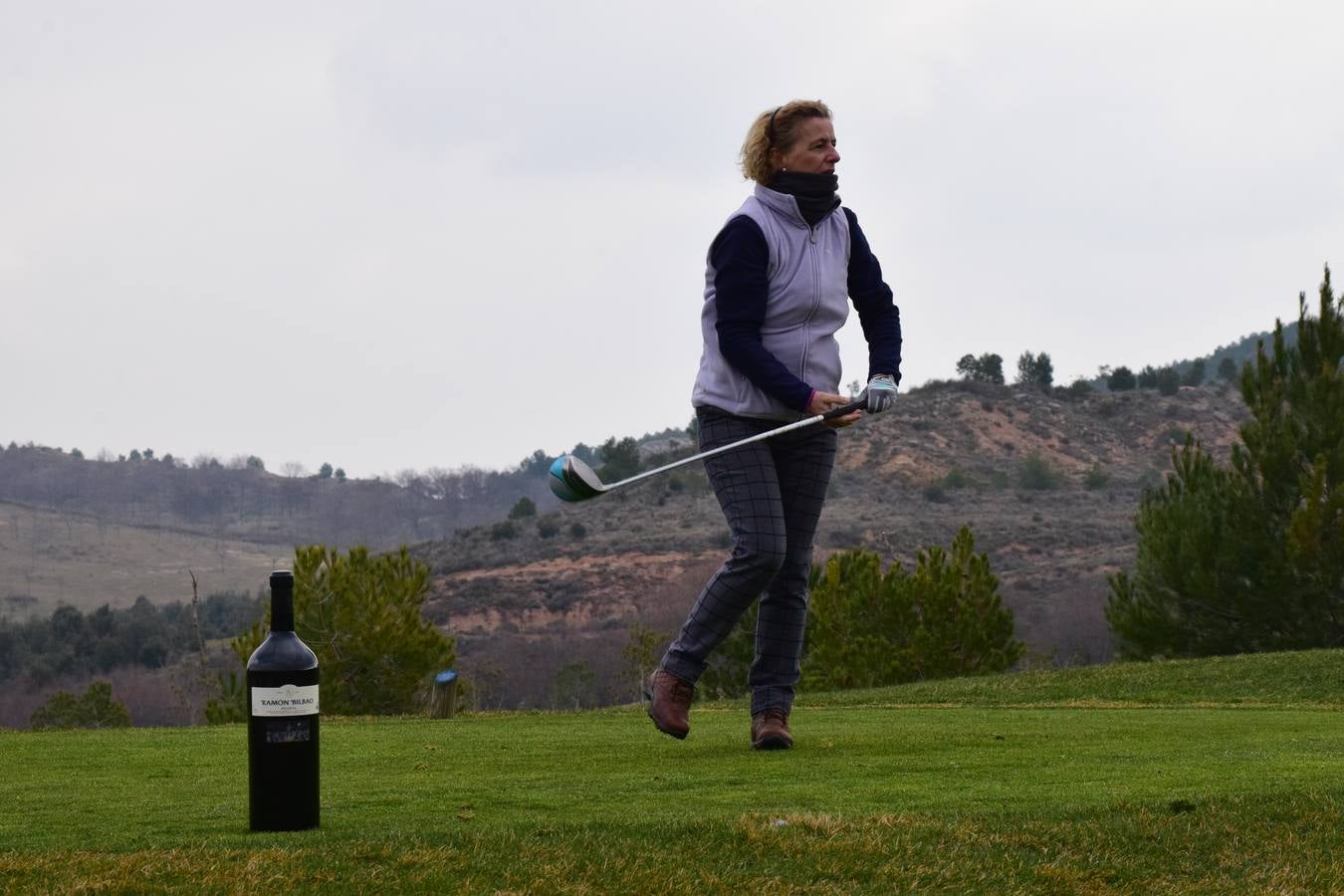 Los participantes en el primer torneo de la Liga de Golf y Vino disfrutaron de una estupenda jornada.