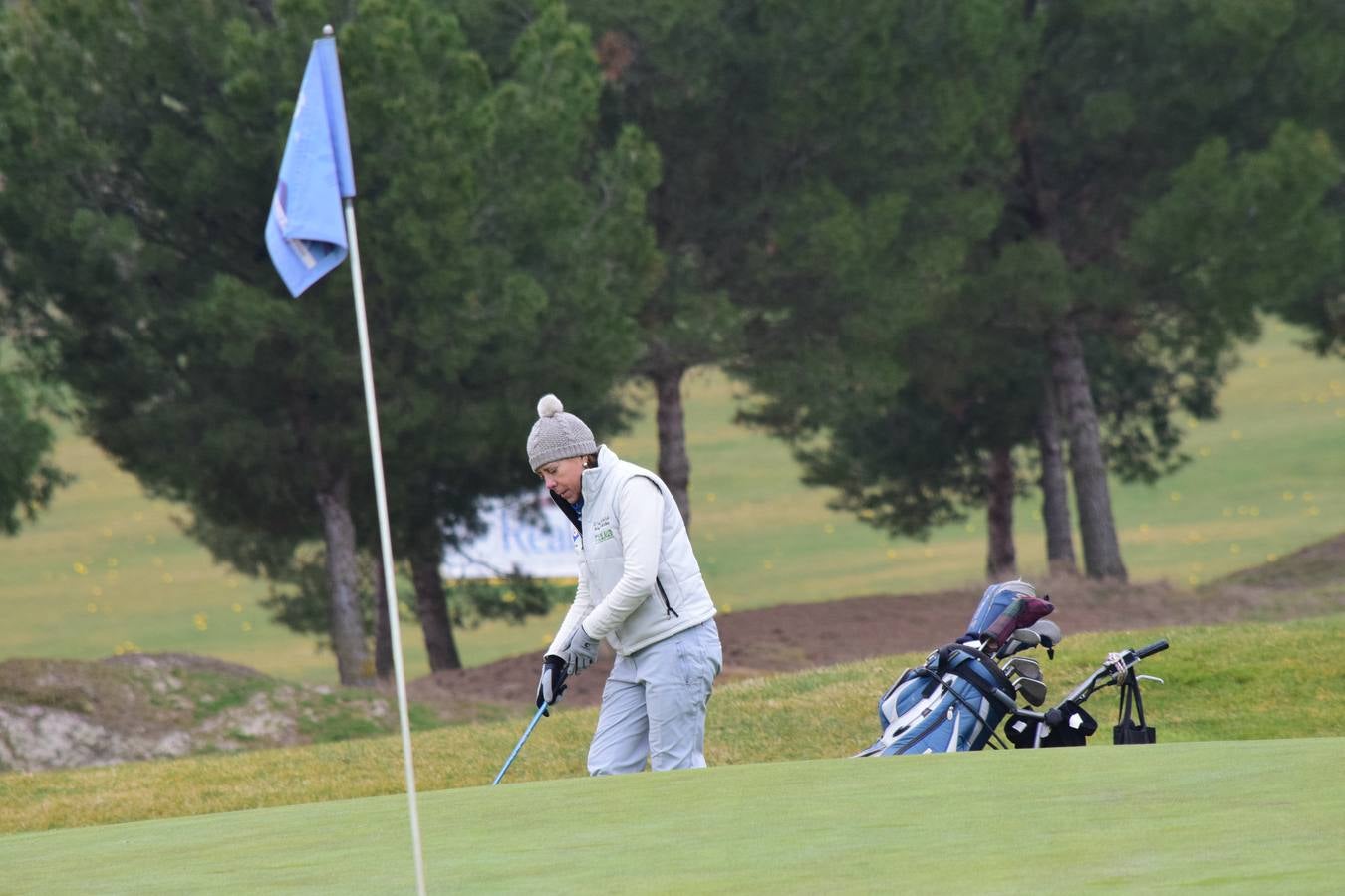 Los participantes en el primer torneo de la Liga de Golf y Vino disfrutaron de una estupenda jornada.