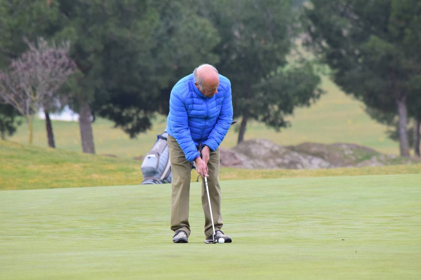 Los participantes en el primer torneo de la Liga de Golf y Vino disfrutaron de una estupenda jornada.