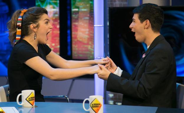 Amaia y Alfred, durante su participación en 'El Hormiguero'.