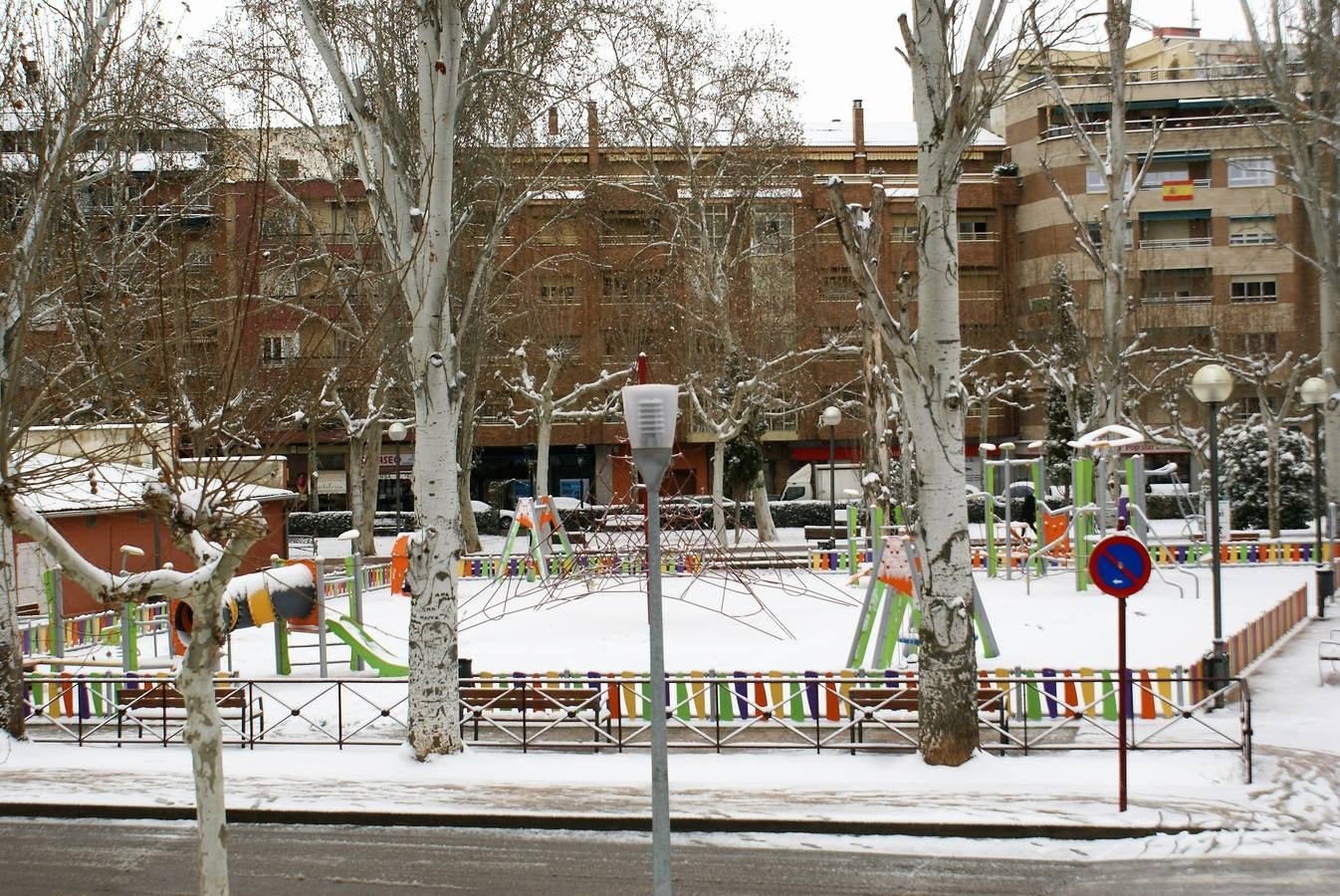 El temporal de nieve en La Rioja ha dejado preciosas estampas, como estas de Nájera