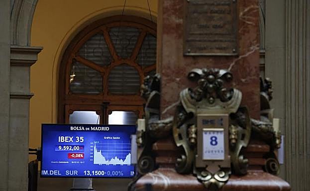 El Ibex 35 avanza un 0,49% y amarra los 9.600 puntos tras el discurso de Mario Draghi