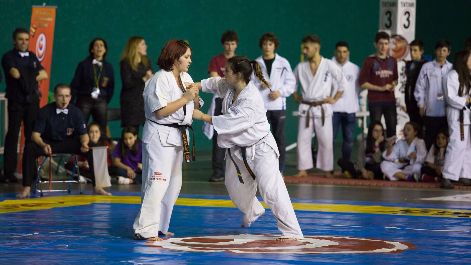 Más de 200 karatekas participaron ayer en el Campeonato de España de shinkyokushinkai.