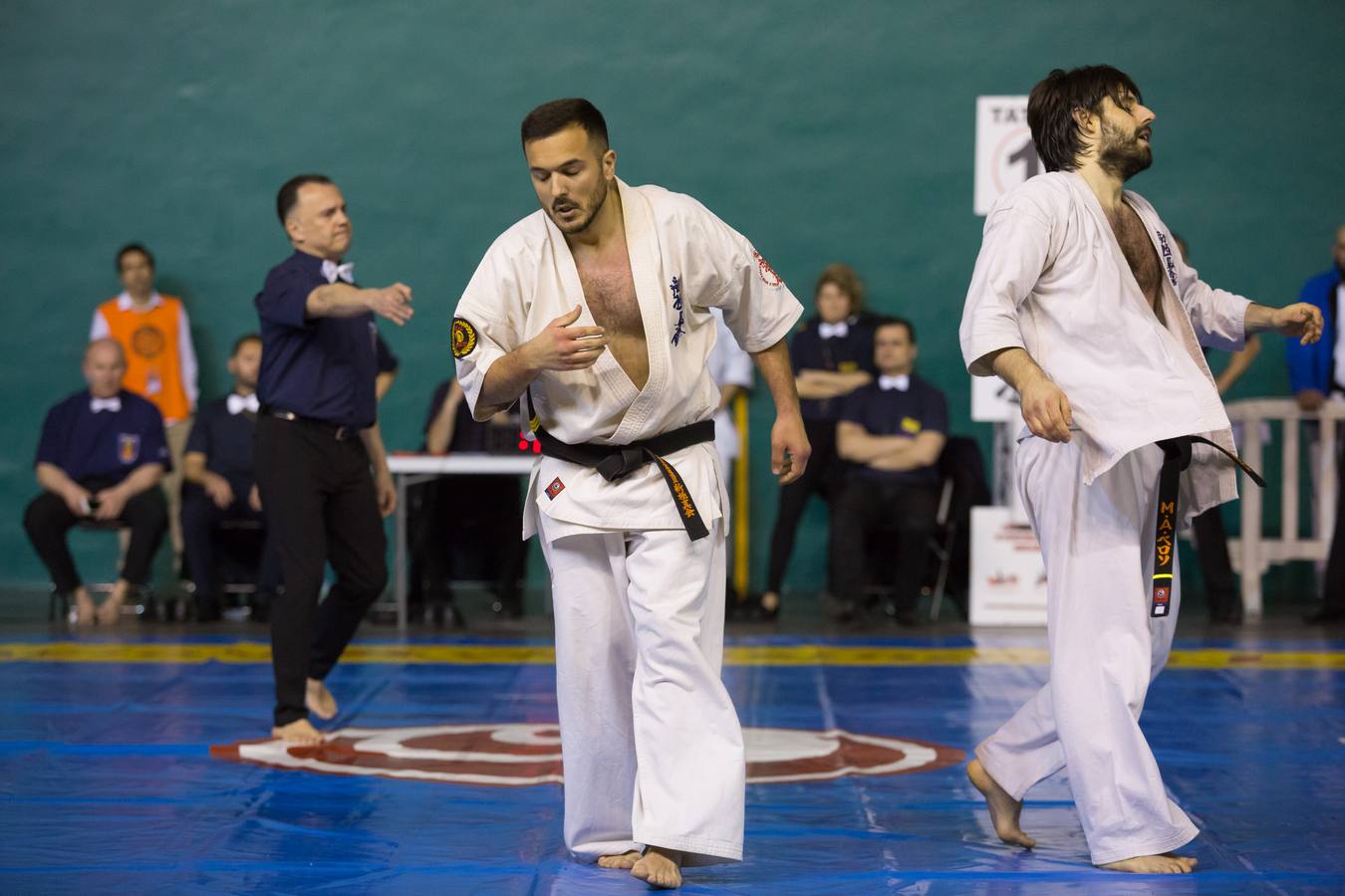 Más de 200 karatekas participaron ayer en el Campeonato de España de shinkyokushinkai.