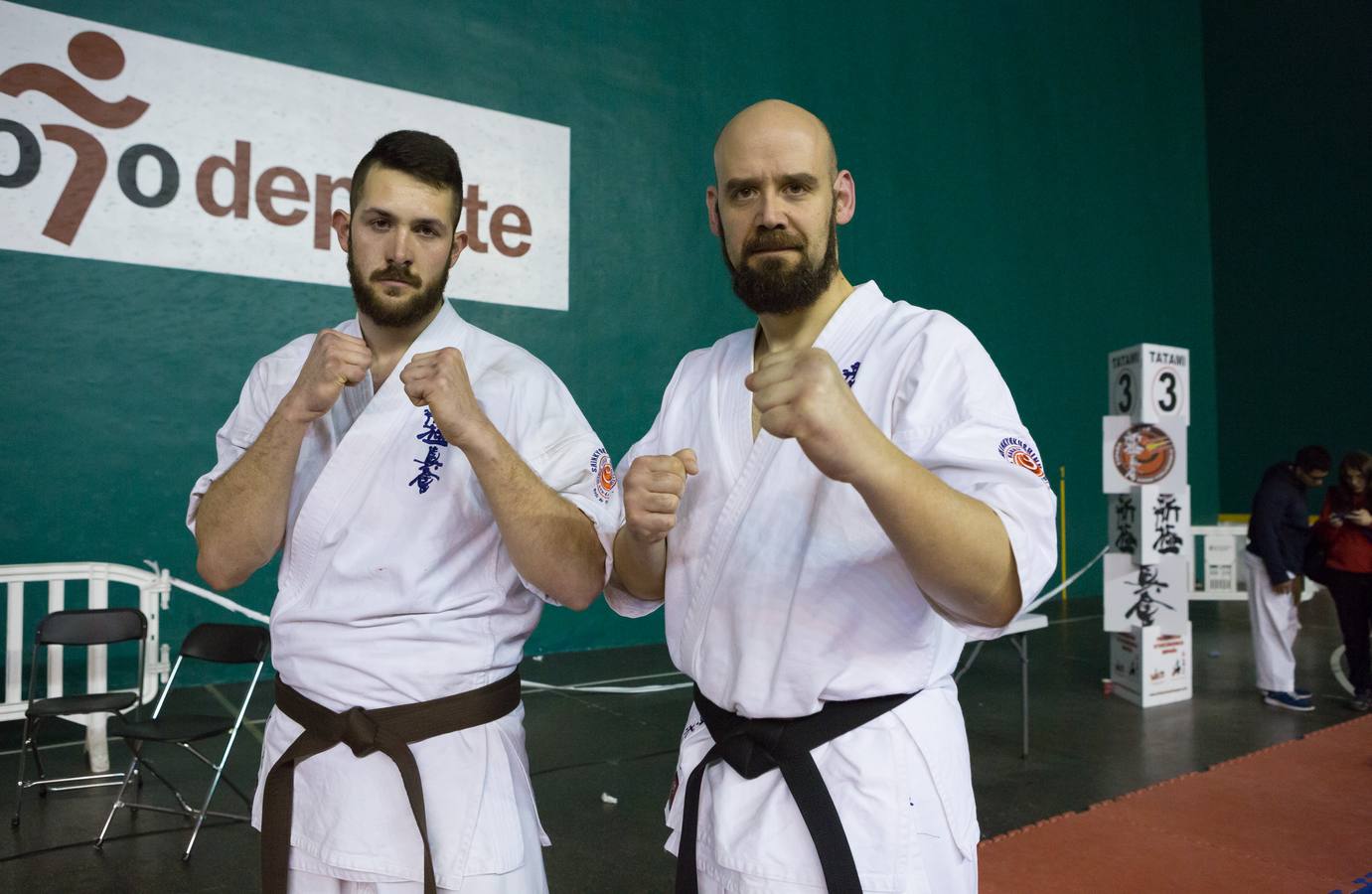 Más de 200 karatekas participaron ayer en el Campeonato de España de shinkyokushinkai.