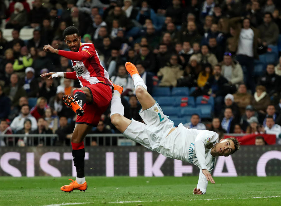 Festival goleador de Real Madrid y Girona en un duelo que se decantó para los blancos gracias al póker de goles de Cristiano Ronaldo.