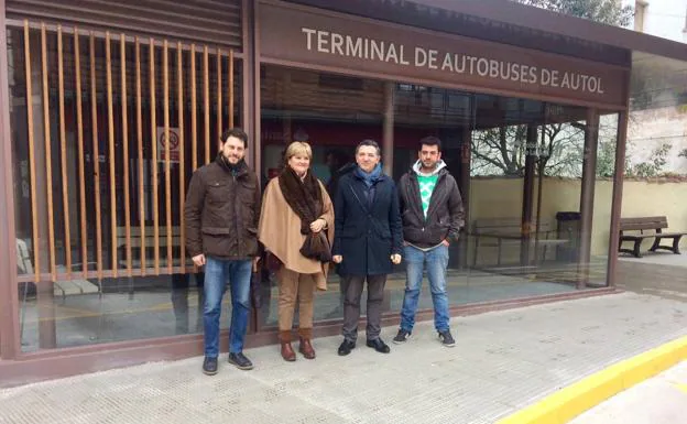 La nueva terminal de autobuses de Autol «dará respuesta al actual flujo de pasajeros»