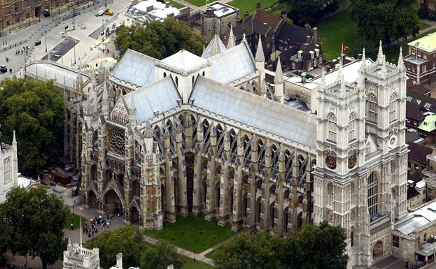 Vista exterior de la abadía de Westminster.