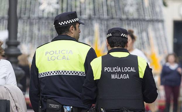 Agentes de la Pollicía Local de Málaga.