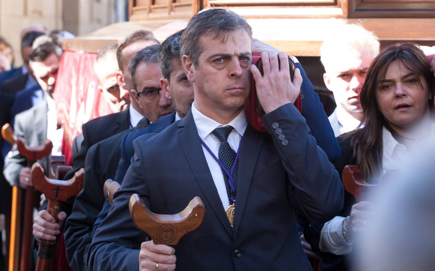 Fotos: Semana Santa de Logroño 2018: Traslado procesional del Santo Cristo de las Ánimas