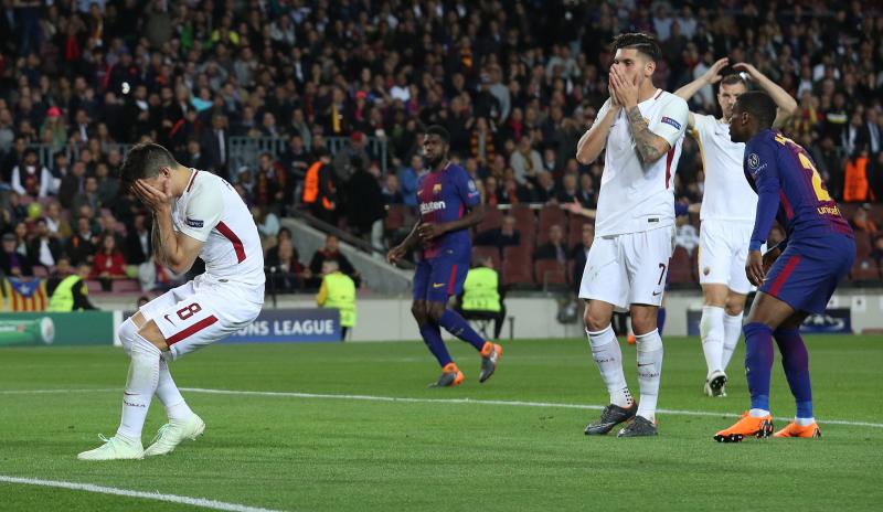 Encuentro de ida de los cuartos de final de la Champions League