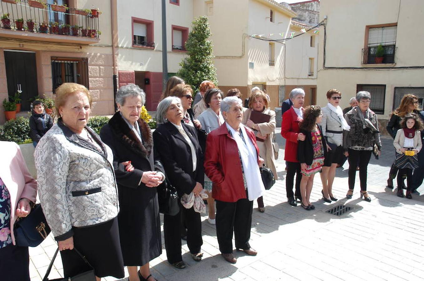 Imágenes de la procesión de la Virgen de la Anunciación con motivo del día grande de las fiestas patronales de El Villar de Arnedo.