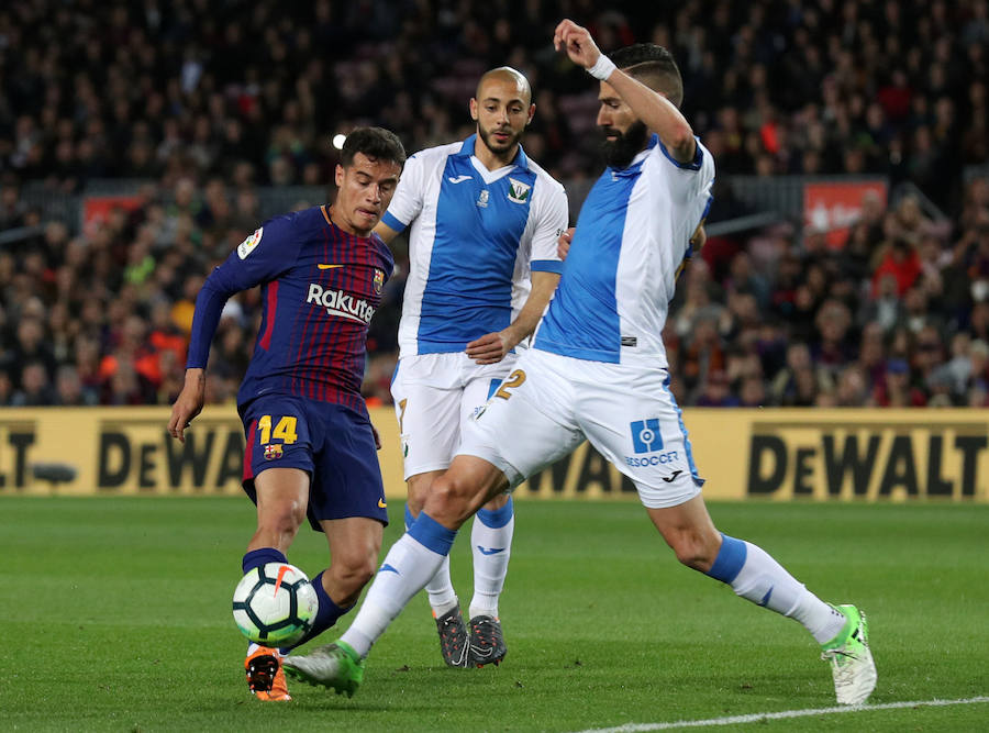 Un superlativo Leo Messi le basta al Barcelona para llevarse los tres puntos ante un combativo Leganés