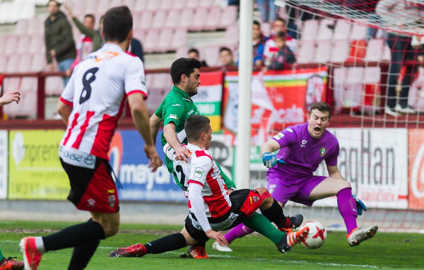 Tras el encuentro en Las Gaunas, la UDL se mantiene a seis puntos del 'play off'