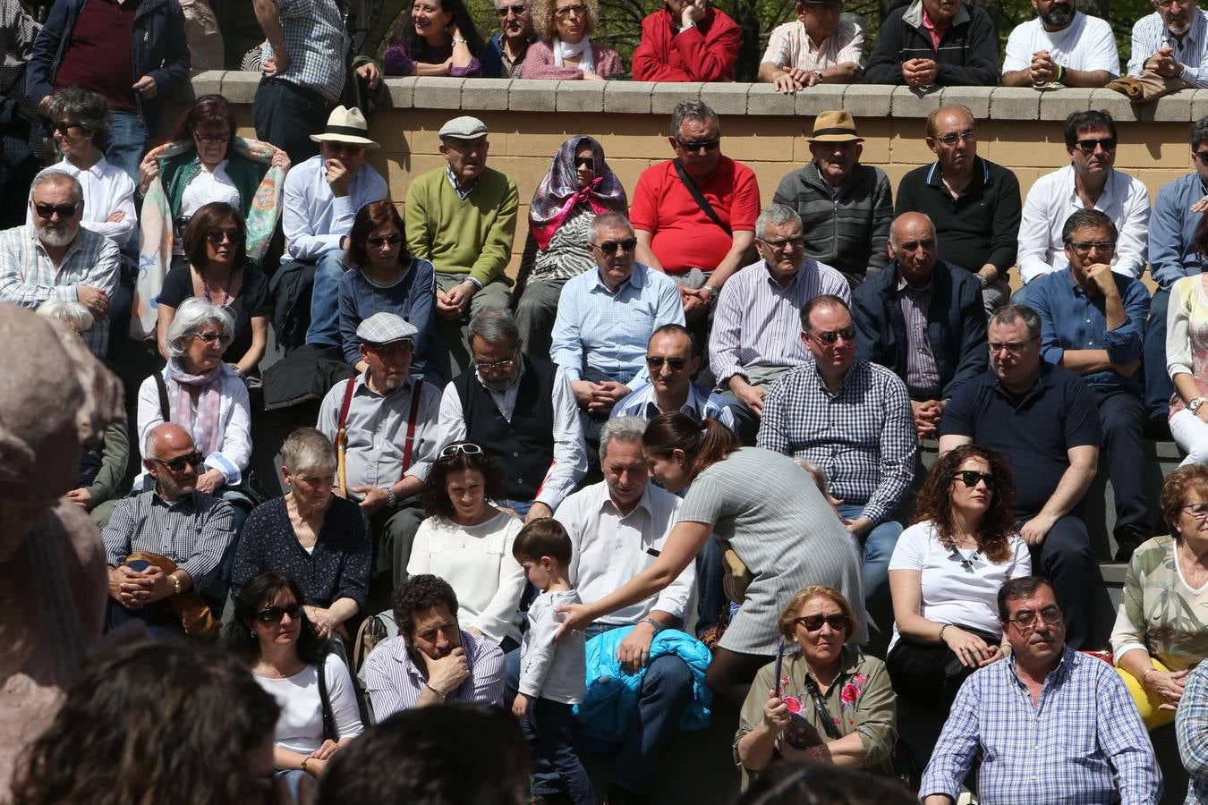 el secretario general del PSOE ha pronunciado un discurso en la plaza Joaquín Elizalde.