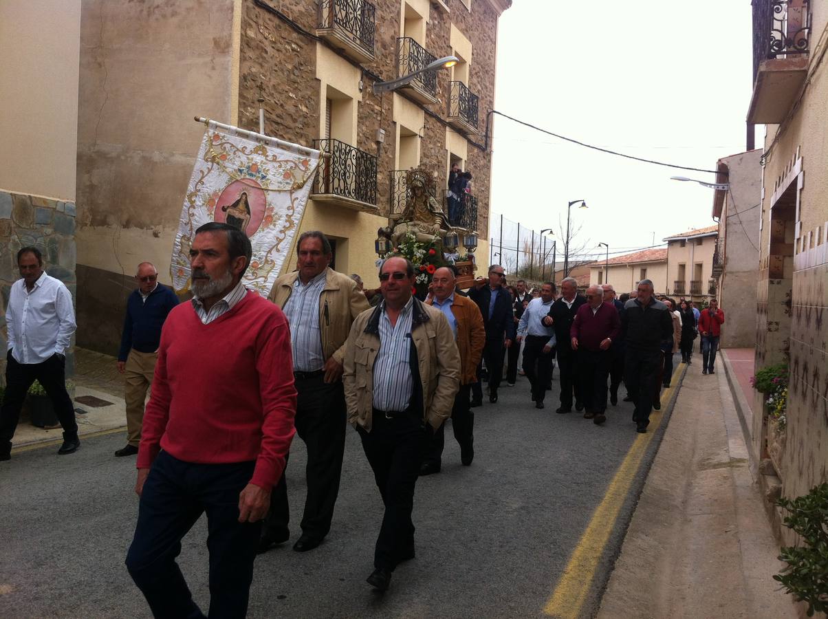 Fotos: Gravalos: procesion por la Virgen del Humilladero