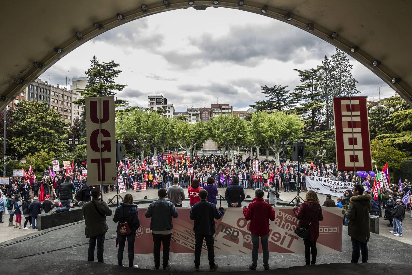 Fotos: Manifestación del 1 de Mayo en Logroño