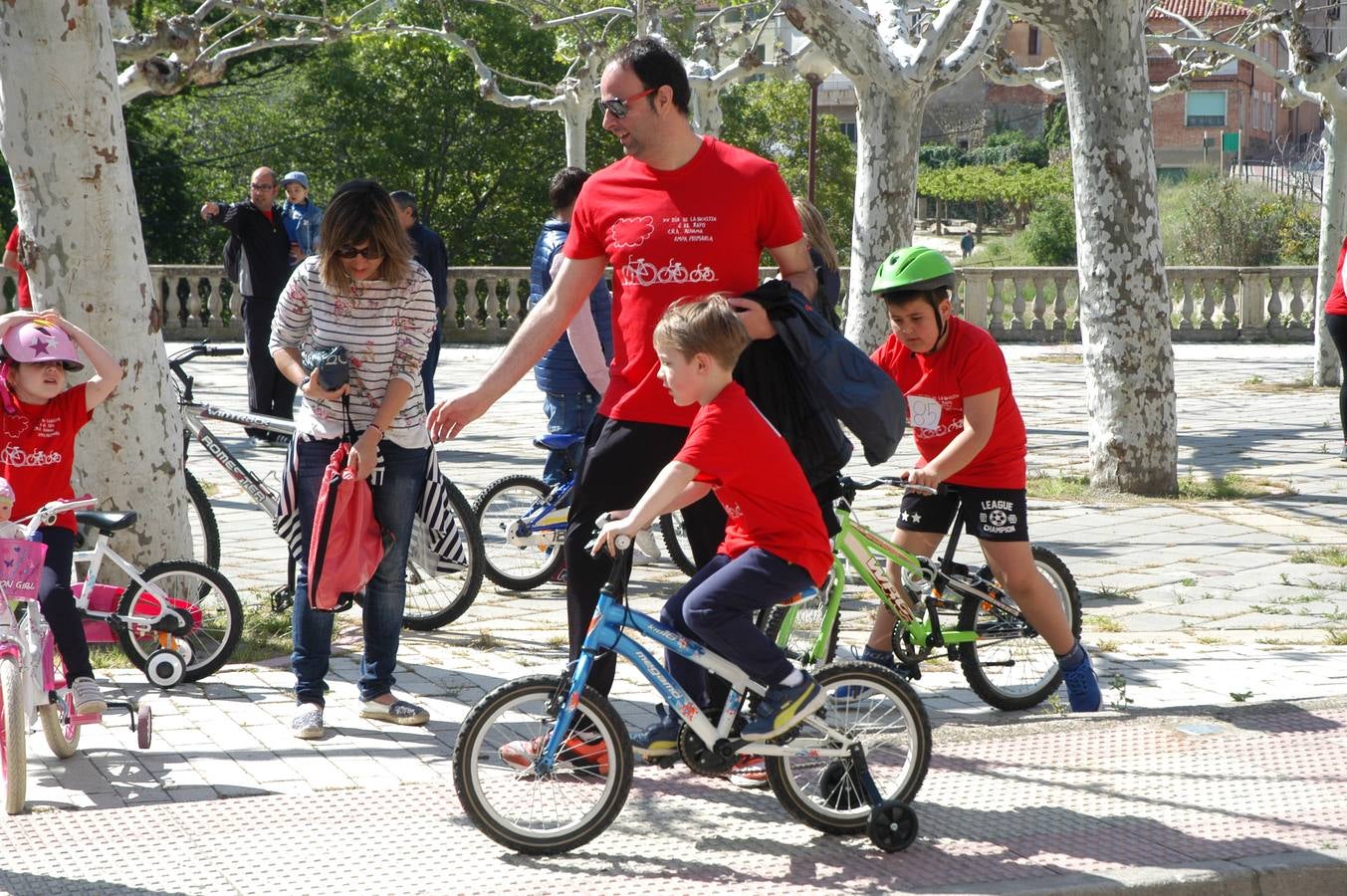 386 cicilistas participaron en el décimo quinto Día de la Bicicleta de Cervera, organizado por la AMPA de Primaria.