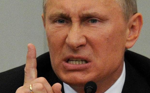 Vladímir Putin interviene en la Duma. 