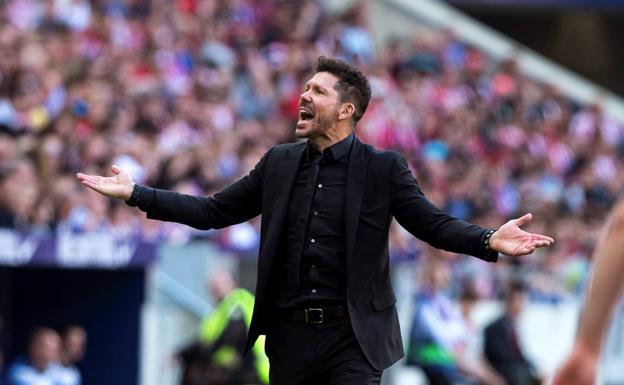 Diego Simeone, técnico del Atlético. 