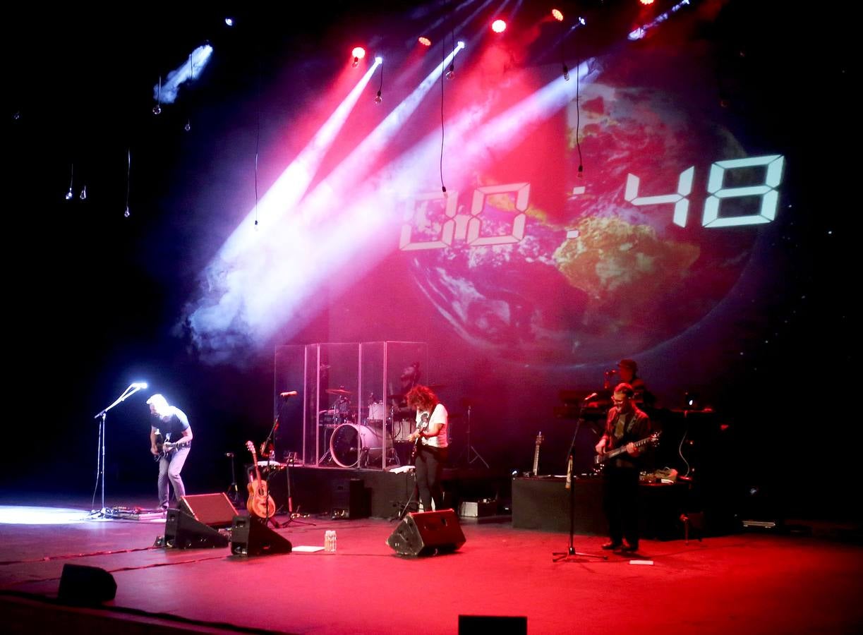 La cantante canaria presentó ayer su nuevo disco en Riojafórum.