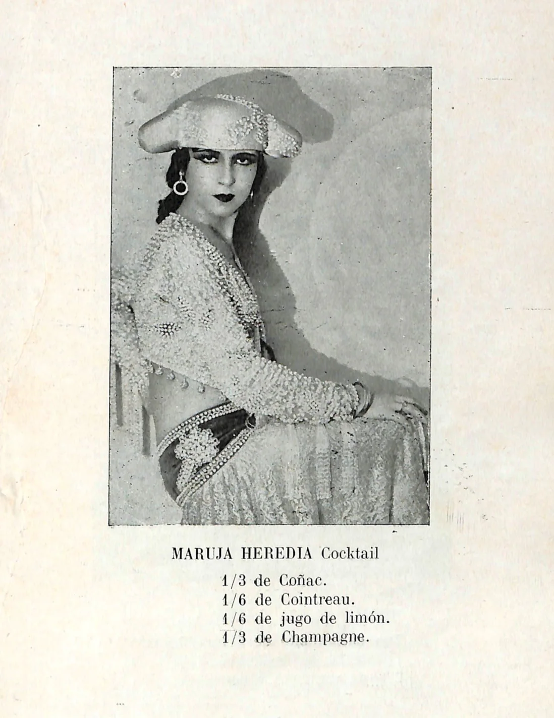 En 1933 se publicó uno de los libros sobre coctelería más curiosos de España. Algo picantón, estaba dedicado a cupletistas y famosas artistas de variedades
