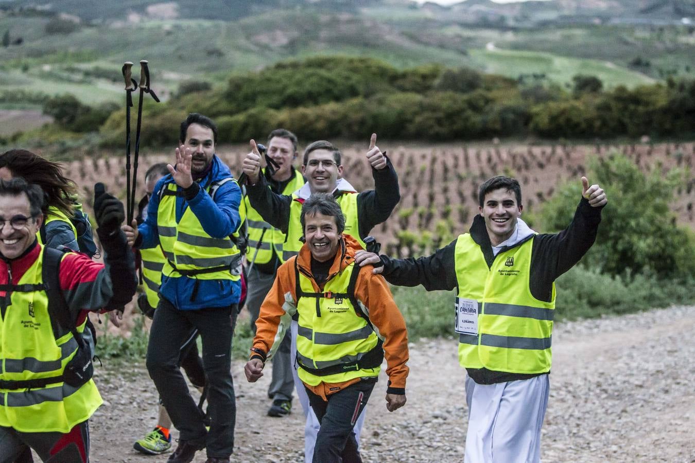 Seiscientas personas han cubierto esta noche los 63 kilómetros de Valvanera Camina.