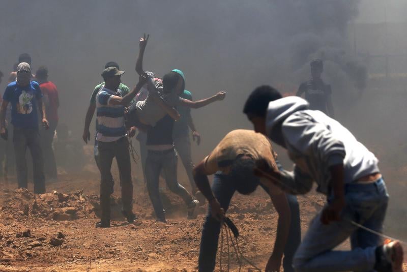 Más de cuarenta muertos y más de un millar de fallecidos en Gaza, en las protestas contra la embajada de EE UU en Jerusalén