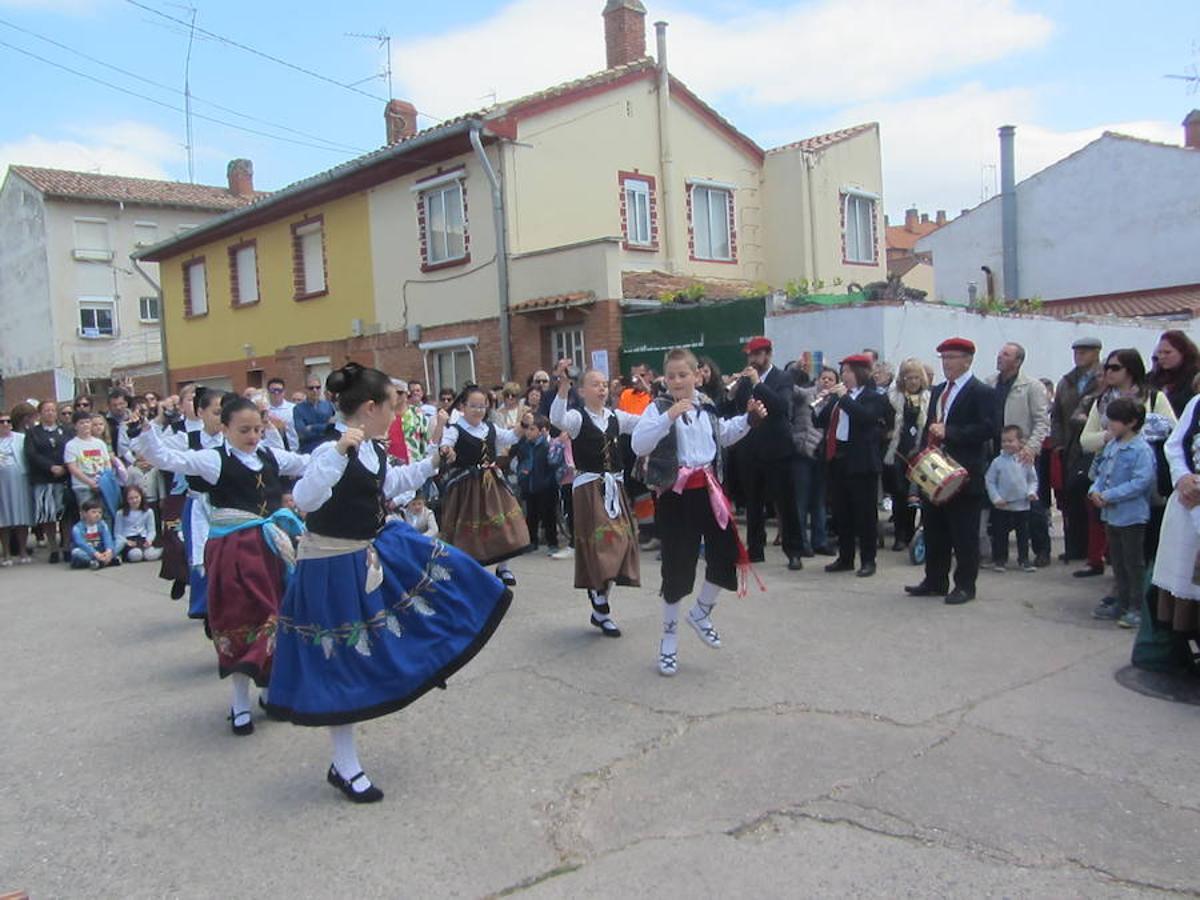 Imágenes correspondientes la procesión de San Isidro en el último día de las fiestas de Villamediana de Iregua. Los vecinos han participado de la tradición de honrar al patrón de los agricultores. 