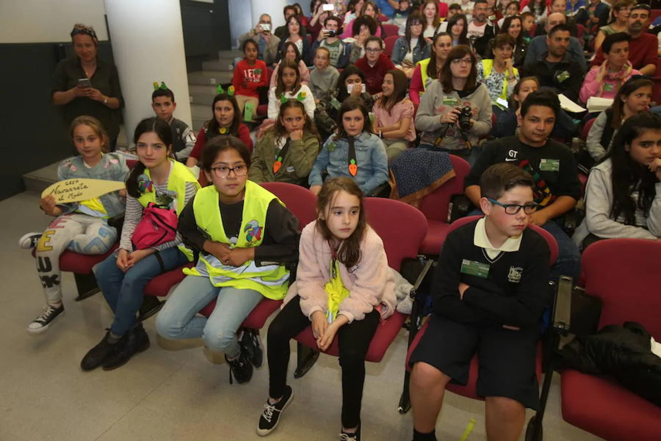 Unos 70 escolares han participado hoy en la VI Conferencia Ambiental Escolar Confint Rioja dentro del protrama Centros Educativos Hacia la Sostenibilidad (CEHS), promovido por las Consejerías de Agricultura, Ganadería y Medio Ambiente y Educación, Formación y Empleo.